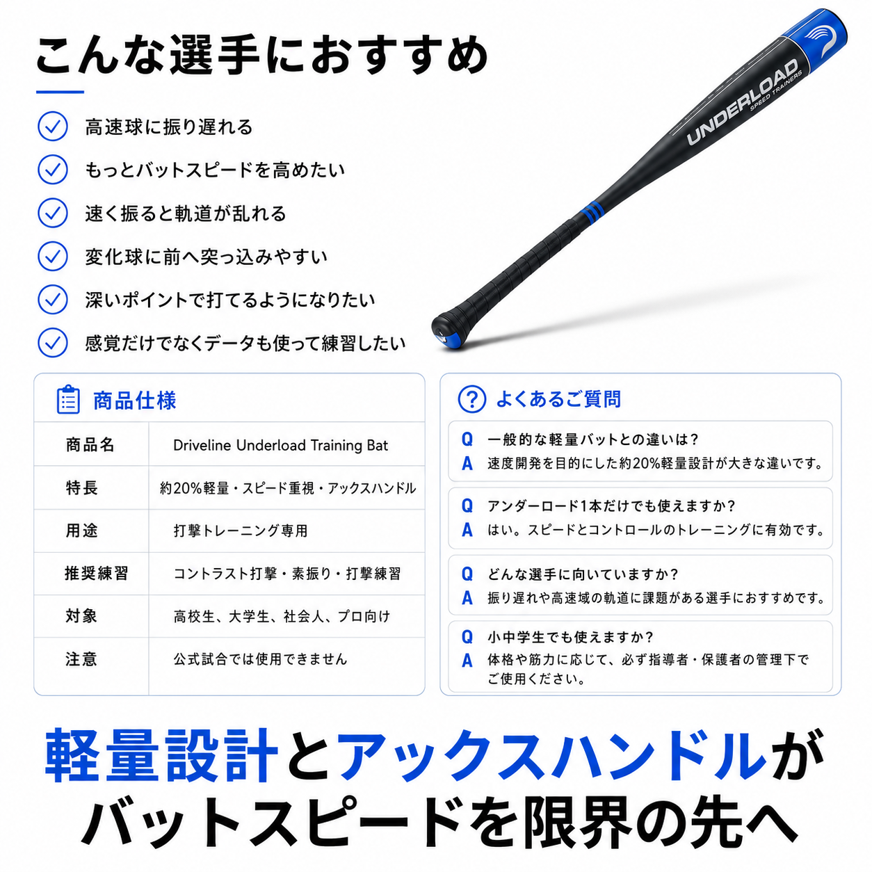 【新商品】スピードトレーナーバット