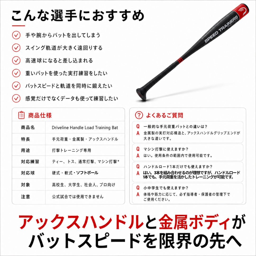 【新商品】スピードトレーナーバット